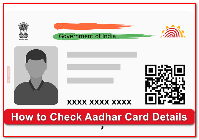 How to Check Aadhar Card Details 2023