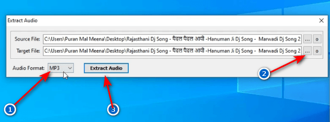 extract audio