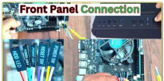 Front Panel ka Connection Kaise Kare | How to connect power switch to motherboard
