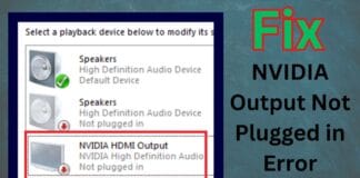 Solutions to Fix the NVIDIA Output Not Plugged in Error