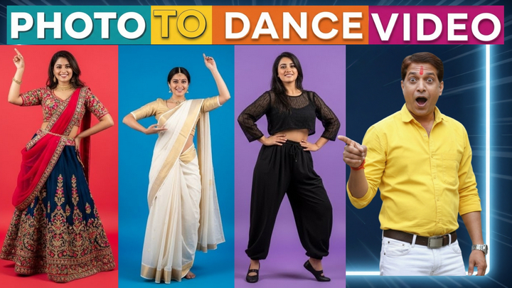 🤖 AI का कमाल: किसी भी फोटो से बनाएँ ज़बरदस्त डांस वीडियो | AI Photo to Dance Video (100% Free Generator)