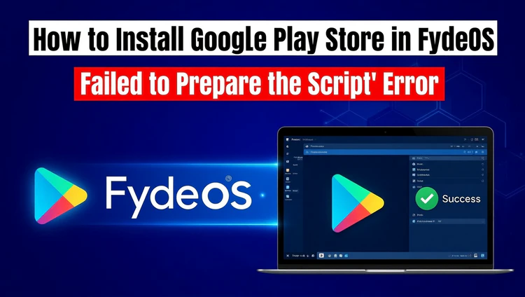 How to Install Google Play Store in FydeOS: Fix 'Failed to Prepare the Script' Error