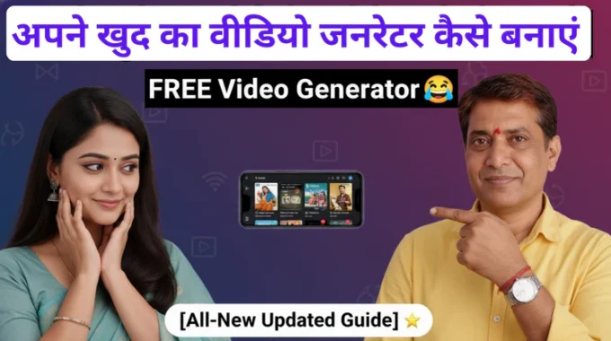 FREE Video Generator: अपना खुद का AI वीडियो जनरेटर कैसे बनाएं?