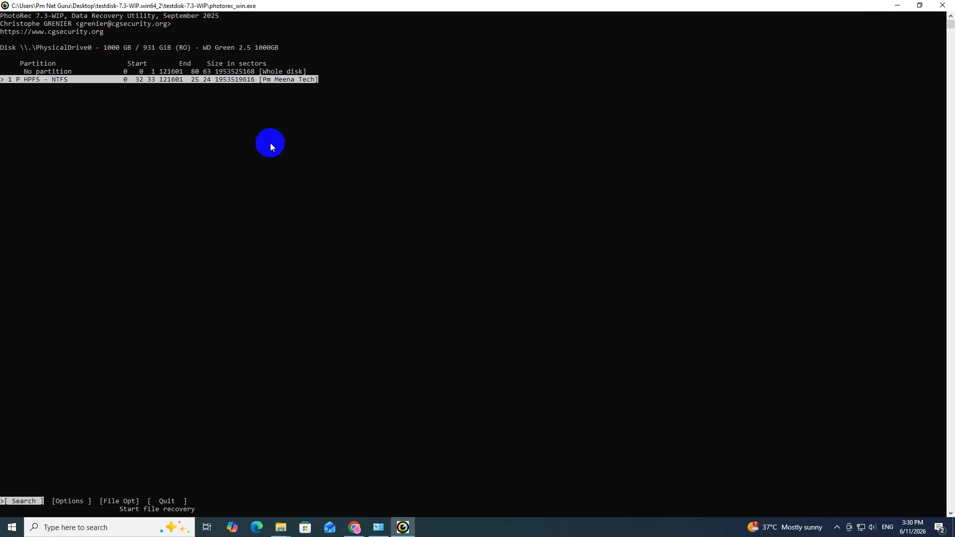 सही Partition Select करें