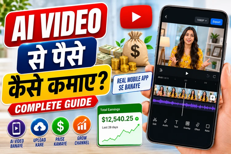 AI Video Se Paise Kaise Kamaye? AI Reels Banakar Paise Kaise Kamaye In Hindi